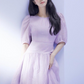 Lilac Blackpink Jisoo-inspired Midi Casual dress