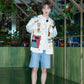 TXT Taehyun Inspired Beige V-Neck Retro Style Vest