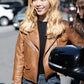 Dreamcatcher Jiu Inspired Brown Faux Leather Jacket