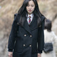 Penthouse Ha Eun Byul Inspired Black Sailor Coat
