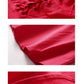 Blackpink Jennie-Inspired Ruffled Sleeve Short Red Dress