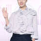 BTS J-Hope Inspired Black Stripe Ruffled Shirt