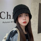 BTS Jungkook Inspired Black Woolen Fisherman Hat