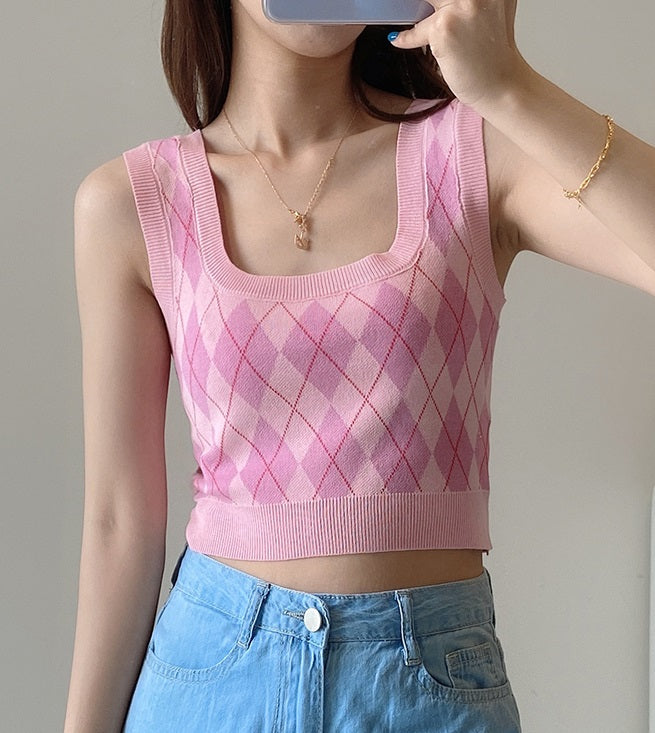 TWICE Momo Inspired Pink Lace-Up Corset Crop Top – unnielooks