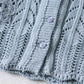aespa Ningning Inspired Blue Butterfly Patched Cardigan