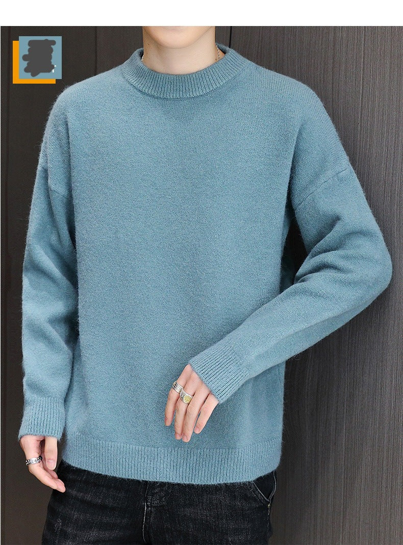BTS J-hope Inspired Light Blue Knitted Sweater