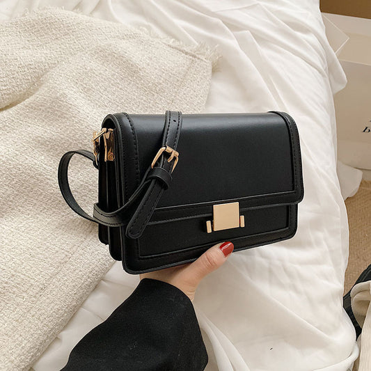 Blackpink Lisa-Inspired Black Rectangle Handbag