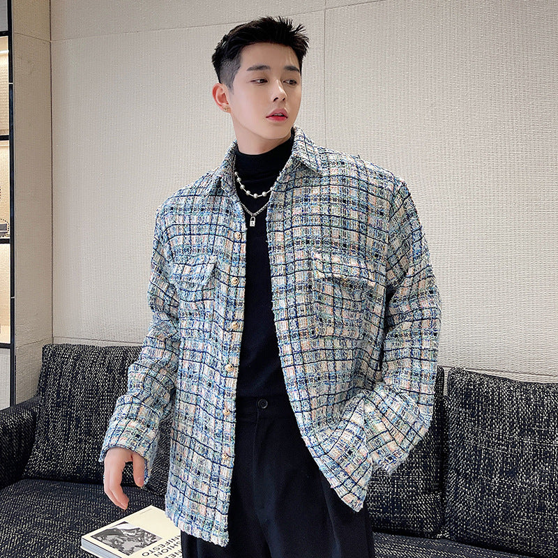 unnielooks BTS Jimin Inspired Loose Tweed Jacket XL
