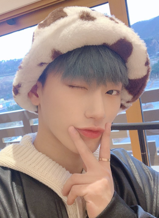 ATEEZ San Inspired Brown Fluffy Cow Bucket Hat