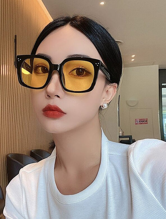 BTS Suga Inspired  Yellow Tinted Sunglasses