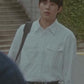 Our Beloved Summer Kim Ji Woong Inspired White Double Pocket Shirt