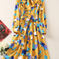 IU Inspired Yellow Tulip Printed Dress