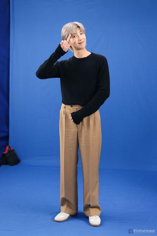 BTS RM Inspired Loose Brown Pants