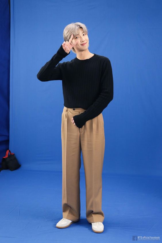 BTS RM Inspired Loose Brown Pants