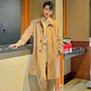TXT Soobin Inspired Brown Loose Mid-length Coat