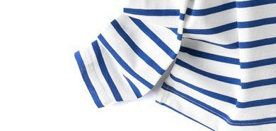 BTS Jin Inspired Blue Stripes Round Neck Pullover