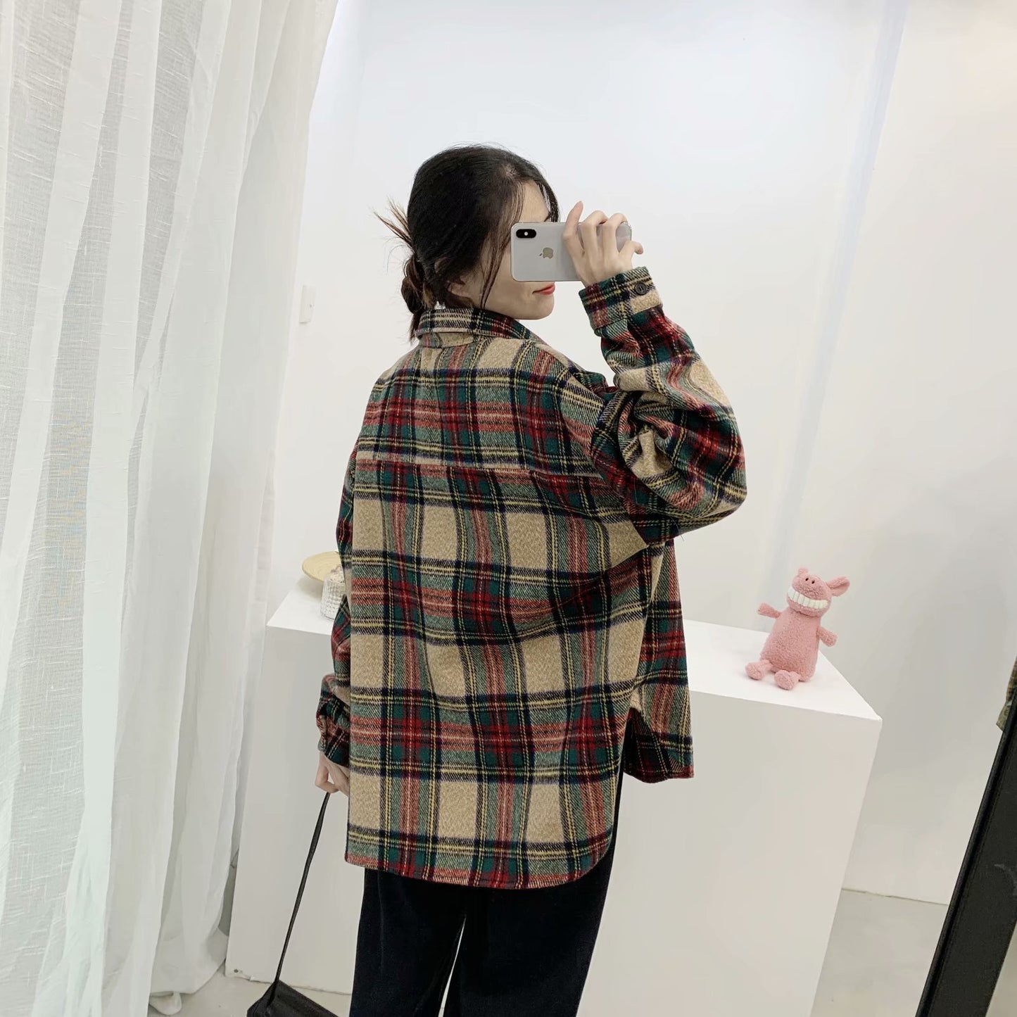 Enhyphen Jungwon Inspired Double Pocket Loose Long-Sleeved Coat