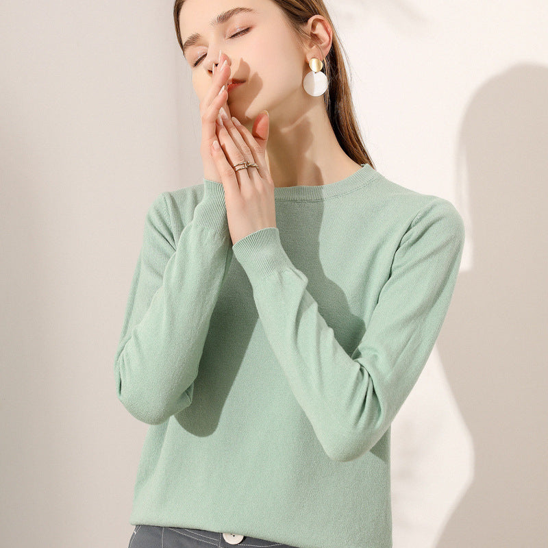 SNSD Yoona Inspired Light Green Long-Sleeved Pullover