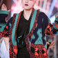 BTS Taehyung Inspired Blue Green Ethnic Loose Cardigan