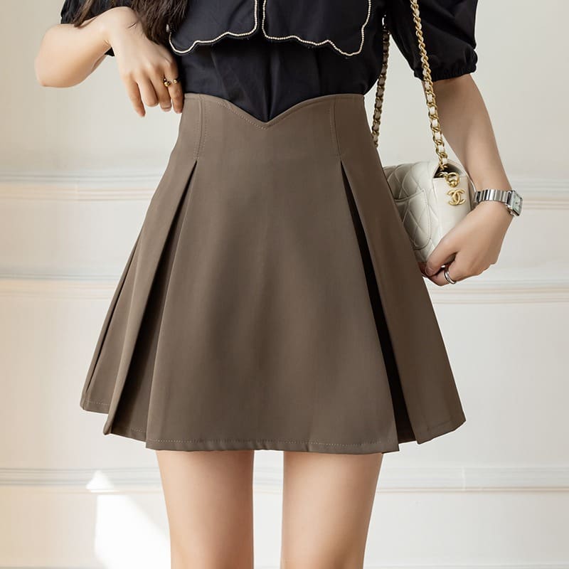 High Waisted Fin Design Skirt