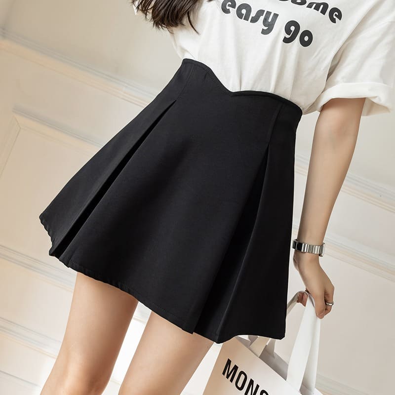 High Waisted Fin Design Skirt