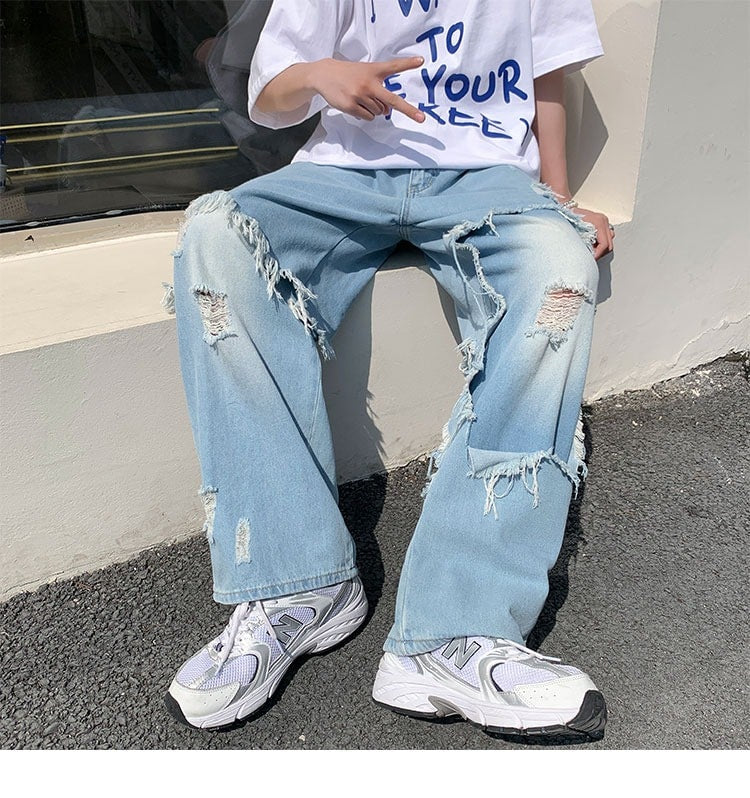 BTS J-Hope-Inspired Ripped Jeans