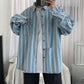BTS J-Hope-Inspired Mens Long Sleeve Striped Shirt