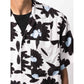 BTS Taehyung-Inspired Black And White Floral Short-Sleeve