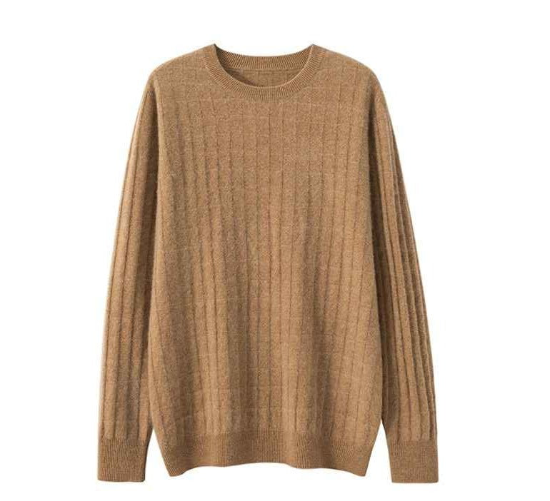 BTS Taehyung-Inspired Brown Knitted Pullover