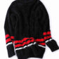 GOT7 Jackson Inspired Black And Red Stripes Sweatshirt