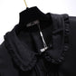 Blackpink Lisa Inspired Black Ruffled Chiffon Long-Sleeved