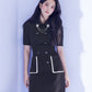 Black Blackpink Jisoo-inspired Slim Suit Dress