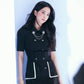 Black Blackpink Jisoo-inspired Slim Suit Dress