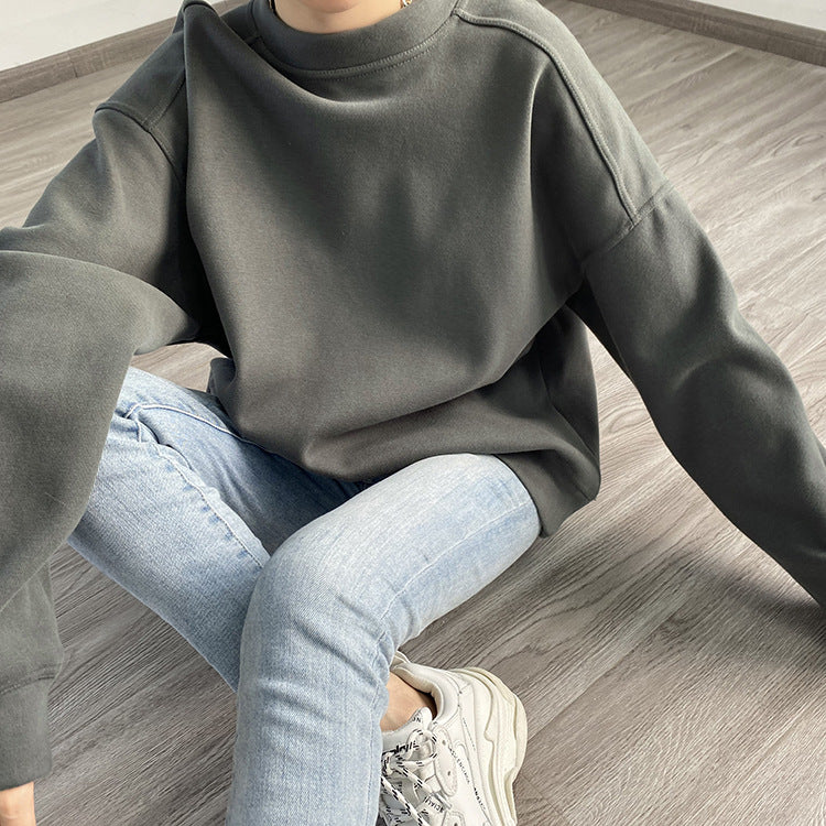 Stray Kids Changbin Inspired Gray Round Neck Sweater