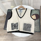Stray Kids Jeongin Inspired V-Neck Sleeveless Knitted Vest