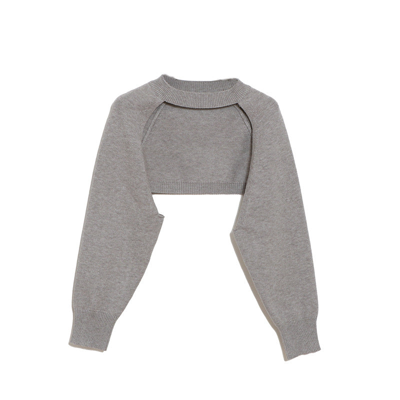 Blackpink Lisa Inspired Grey Bolero Sweatshirt