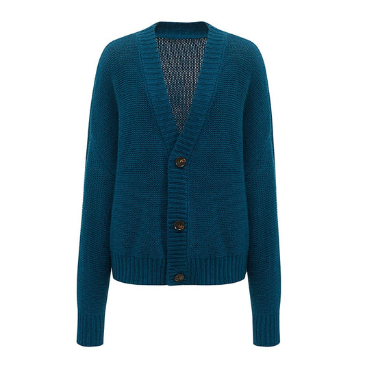 BTS Jimin Inspired Blue Knitted Cardigan