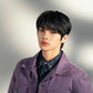 Stray Kids Jeongin Inspired Dark Purple Short Pocket Jacket