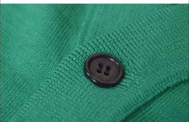 BTS Jin Inspired Dark Green V-Neck Button Cardigan