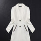 White Blackpink Jisoo-inspired Dress Suit