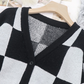 Blackpink Jisoo-inspired Checkerboard Plaid Sweater