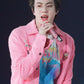 BTS Jin Inspired Pink Loose Cardigan