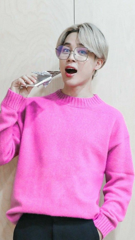 BTS Jimin Inspired Dark Pink Pullover