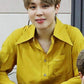 BTS Jimin Inspired Yellow Collar Long-Sleeved