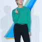 BTS RM Inspired Light Green Round Neck Sweater
