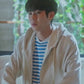 Our Beloved Summer Choi Woong Inspired Beige Hooded Jacket