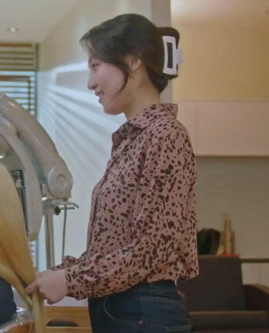 Our Beloved Summer Ahn Mi Yeon Inspired Beige Large Rectangular Hair Clamp