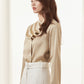 Penthouse Oh Yoon Hee Inspired Beige Scallop Collar Blouse