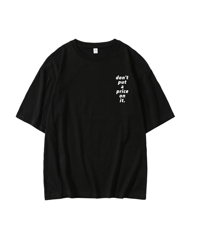 TXT Beomgyu Inspired Black “Don’t Put A Price On It” T-Shirt