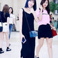 TWICE Momo Inspired Black Drape Maxi Dress